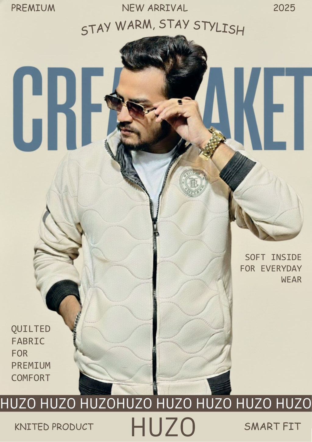 🧥 HUZO Winter Quilted Jacket