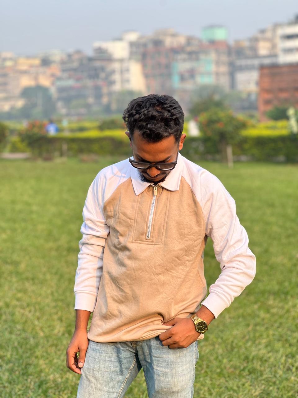 🧥 HUZO Premium Half-Zip Sweatshirt