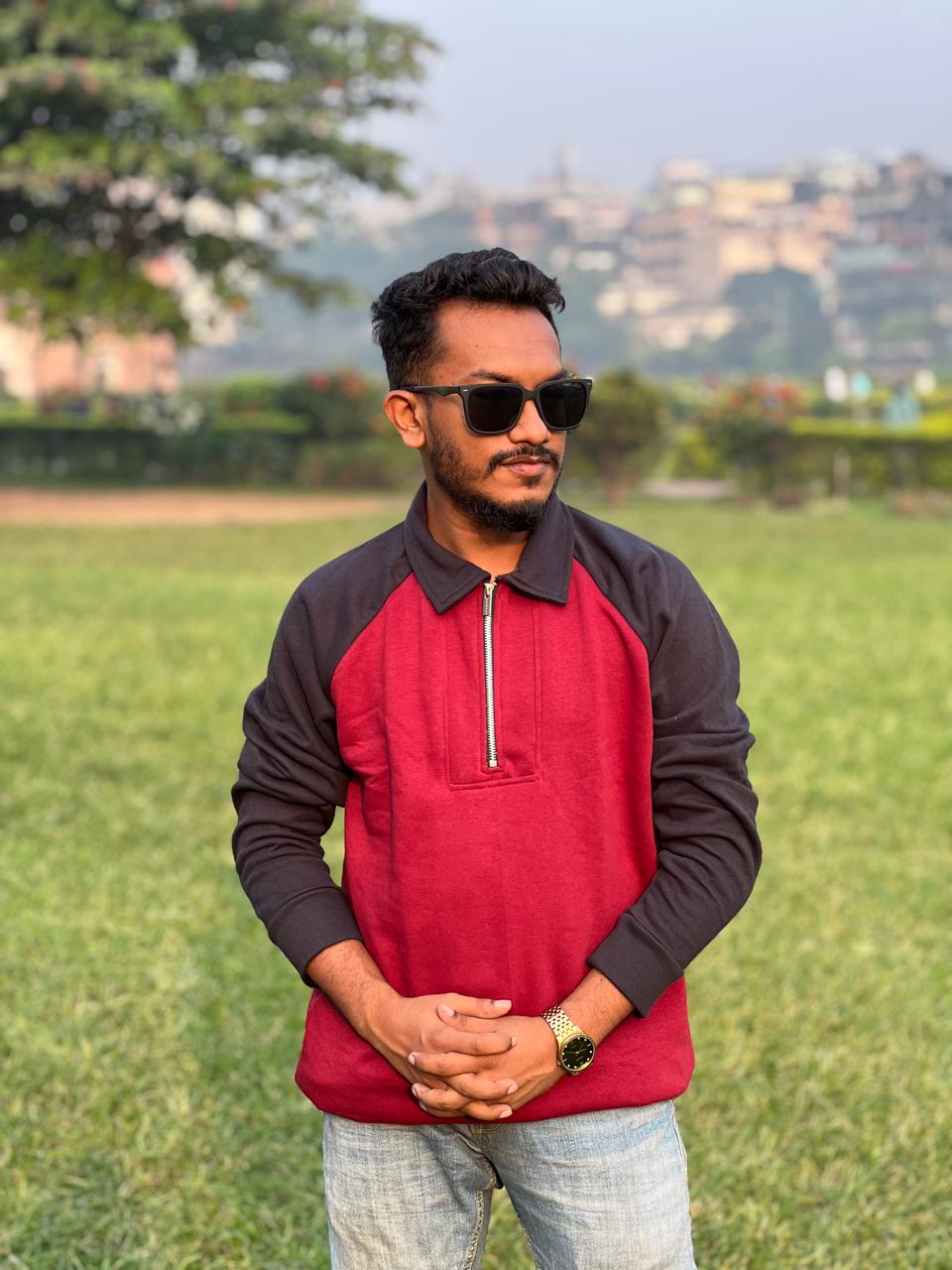 🧥 HUZO Premium Half-Zip Sweatshirt